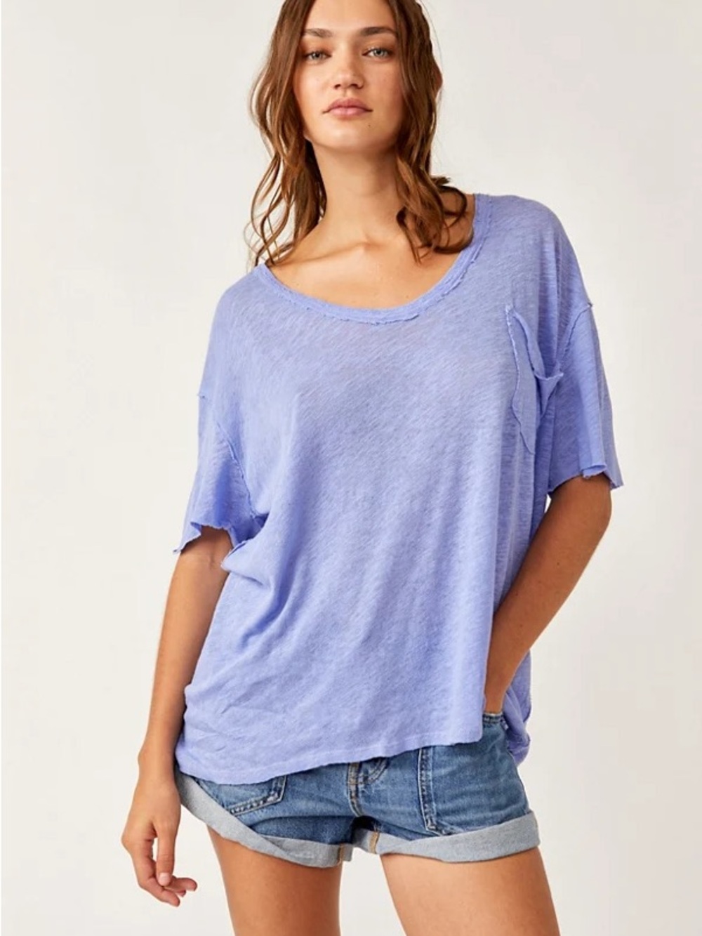 Free People Oversized All I Need Tee XS We The Free